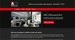 Desktop Screenshot of abc-afbouwcentre.nl