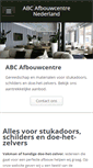 Mobile Screenshot of abc-afbouwcentre.nl