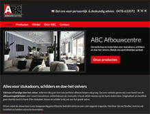Tablet Screenshot of abc-afbouwcentre.nl